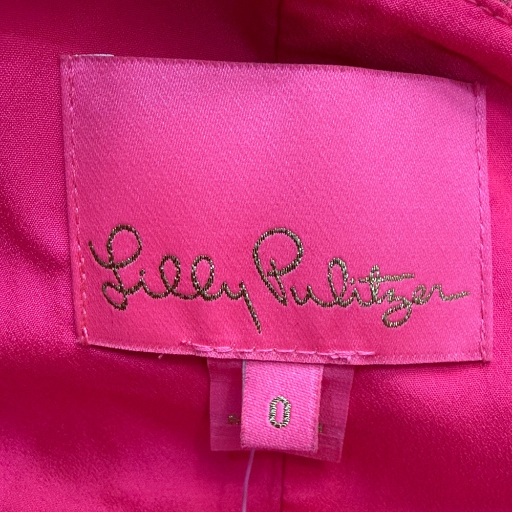 Lilly Pulitzer Vibrant Pink One-Shoulder Dress - Picture 8 of 10